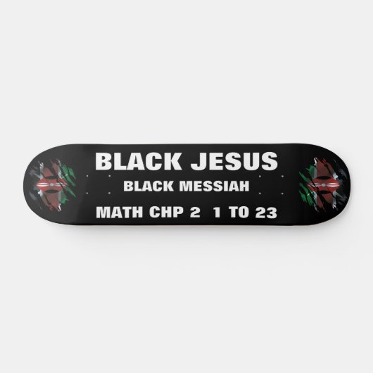 KEMYA JESUS IS ZWART. DA-skateboard Persoonlijk Skateboard (Horizontaal)