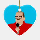 Ken Bone Kerstornament Heart Keramisch Ornament (Achterkant)