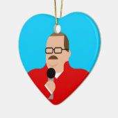 Ken Bone Kerstornament Heart Keramisch Ornament (Links)