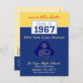 {Ken} Class Reunion Save-the-Date Aankondiging (Voorkant / Achterkant)