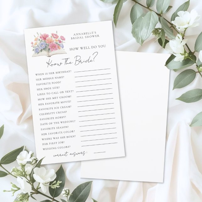 Ken de Bruid Boek Bruidsjurk Feestspel (Know The Bride Book Bridal Shower Game)