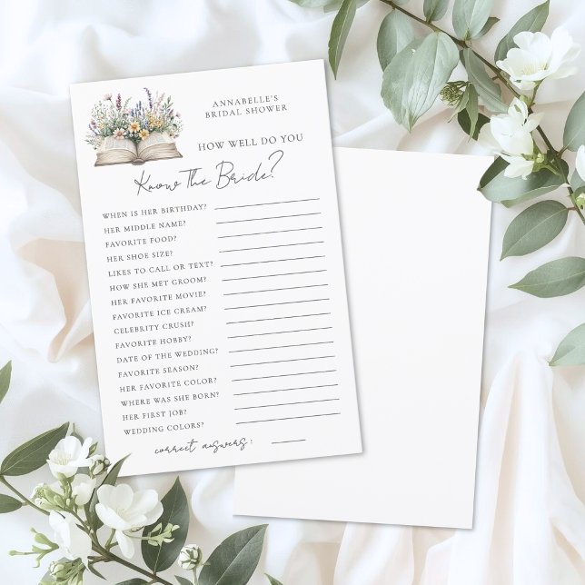 Ken de Bruid Boek Bruidsjurk Feestspel (Know The Bride Book Bridal Shower Game)