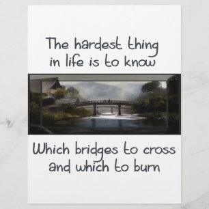Ken de juiste brug flyer