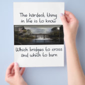 Ken de juiste brug flyer (Hand)