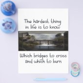 Ken de juiste brug flyer (Enkel)