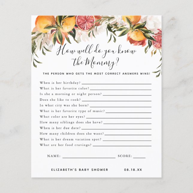 Ken de mama | BABY SHOWER (Voorkant)