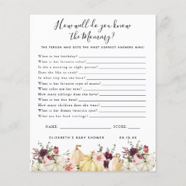 Ken de mama | Baby Shower Spel