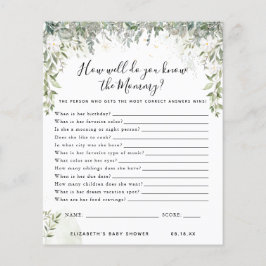 Ken de Moeders | Baby Shower Spel