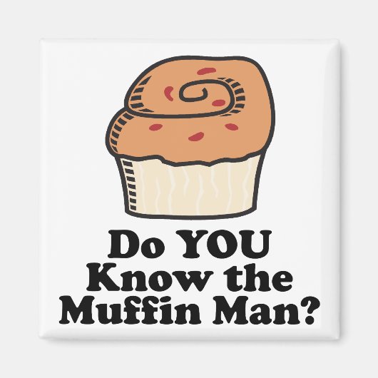 ken de muffinman magneet (Voorkant)