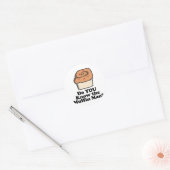 ken de muffinman ronde sticker (Envelop)