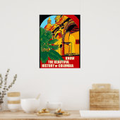 Ken de prachtige geschiedenis van Colombia,  Poster (Keuken)