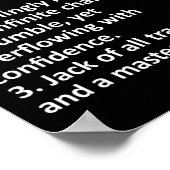 Ken Definitie Gepersonaliseerde Naam Fun Verjaarda Poster (Hoek)