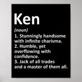 Ken Definitie Gepersonaliseerde Naam Fun Verjaarda Poster (Voorkant)