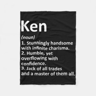 Ken Definitie Gepersonaliseerde Naam Leuke Verjaar Fleece Deken