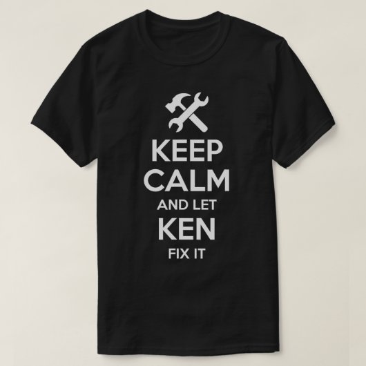 KEN Fix Quote Grappige Verjaardag Gepersonaliseerd T-shirt (Design voorkant)