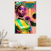 Ken Gage Afrofuturism One Science Fiction Pop Poster (Keuken)
