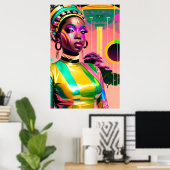 Ken Gage Afrofuturism One Science Fiction Pop Poster (Thuiskantoor)