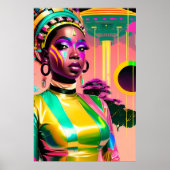 Ken Gage Afrofuturism One Science Fiction Pop Poster (Voorkant)