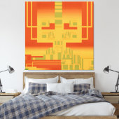 Ken Gage Central Processing Unicorn Fine Art Canvas Afdruk (Insitu (Slaapkamer))