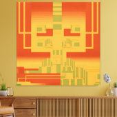 Ken Gage Central Processing Unicorn Fine Art Canvas Afdruk (Insitu (Woonkamer))