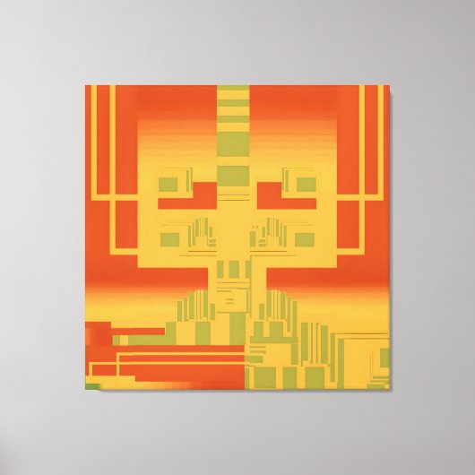 Ken Gage Central Processing Unicorn Fine Art Canvas Afdruk (Voorkant)