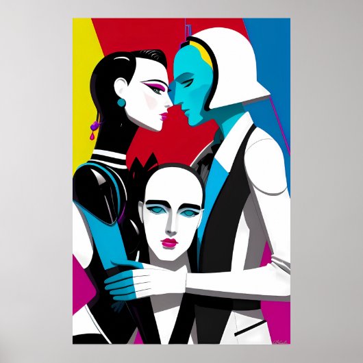 Ken Gage De Situatie Retrowave Poster (Voorkant)