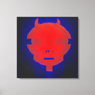 Ken Gage Digitale Duivel Surrealisme Canvas Afdruk