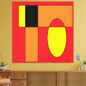 Ken Gage Egg Invader I Canvas Afdruk (Insitu (Woonkamer))