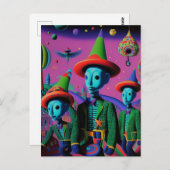 Ken Gage Fiesta Psychedelic Briefkaart (Voorkant / Achterkant)
