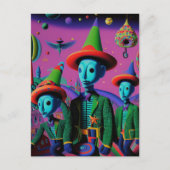 Ken Gage Fiesta Psychedelic Briefkaart (Voorkant)