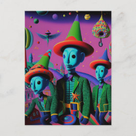 Ken Gage Fiesta Psychedelic Briefkaart