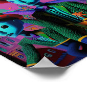 Ken Gage Fiesta Psychedelic Poster (Hoek)