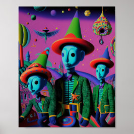 Ken Gage Fiesta Psychedelic Poster