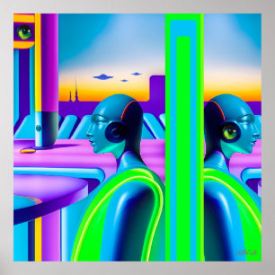 Ken Gage Future Spectrum Sciencefiction Poster