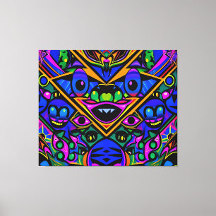 Ken Gage Graffiti Art Pop Drop Canvas Afdruk
