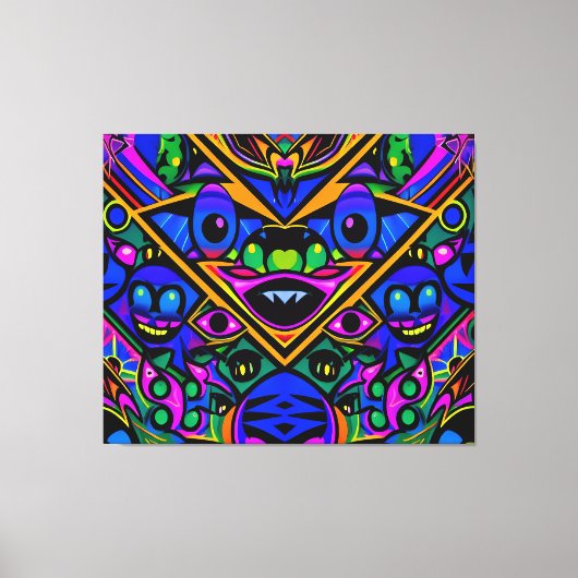 Ken Gage Graffiti Art Pop Drop Canvas Afdruk (Voorkant)