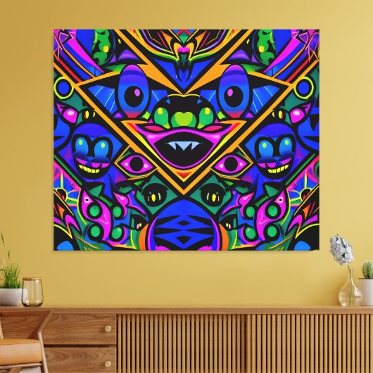 Ken Gage Graffiti Art Pop Drop Canvas Afdruk (Insitu (Woonkamer))