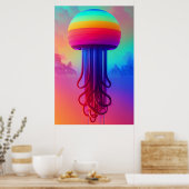 Ken Gage Jellyfish of the Sky Poster (Keuken)