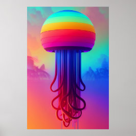 Ken Gage Jellyfish of the Sky Poster