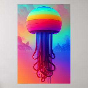Ken Gage Jellyfish of the Sky Poster