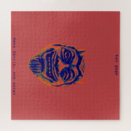 Ken Gage many Devils, One Satan Puzzle Legpuzzel (Horizontaal)