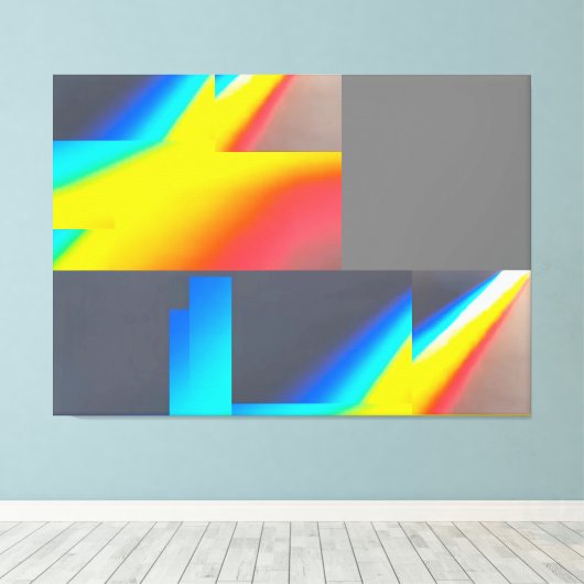 Ken Gage Niets Namaak Vuitton Canvas Afdruk (Insitu (Houten vloer))