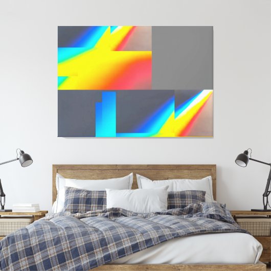 Ken Gage Niets Namaak Vuitton Canvas Afdruk (Insitu (Slaapkamer))