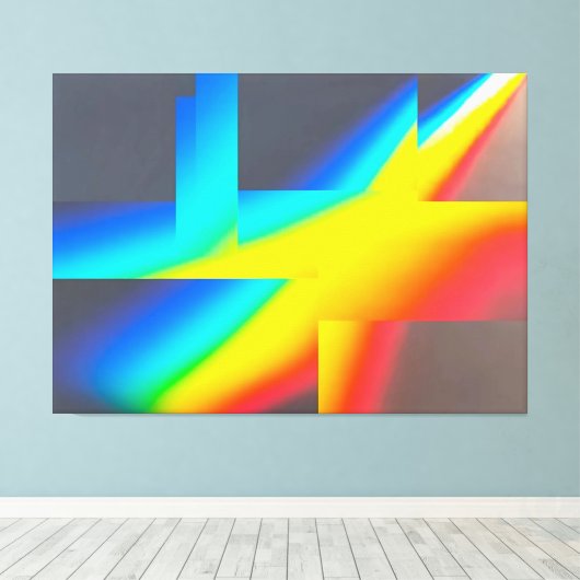 Ken Gage Nothiing Surrealist Abstracte Fine Art Canvas Afdruk (Insitu (Houten vloer))