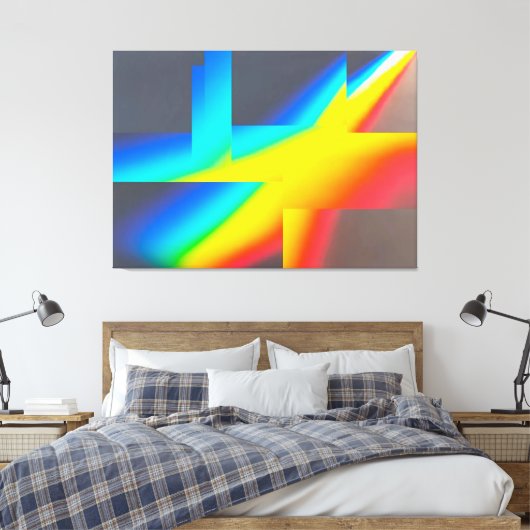 Ken Gage Nothiing Surrealist Abstracte Fine Art Canvas Afdruk (Insitu (Slaapkamer))