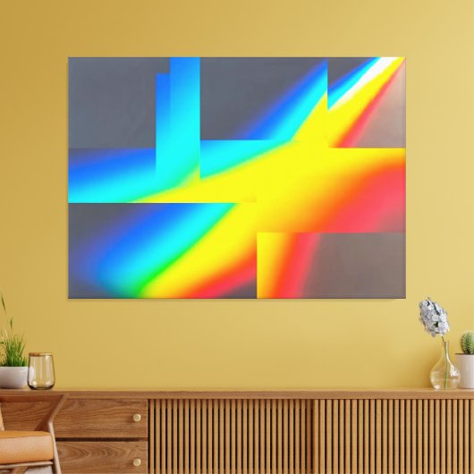 Ken Gage Nothiing Surrealist Abstracte Fine Art Canvas Afdruk (Insitu (Woonkamer))