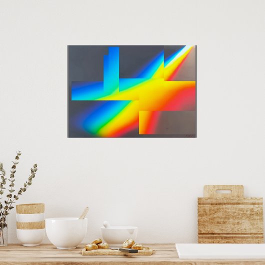 Ken Gage Nothiing Surrealist Abstracte Fine Art Poster (Keuken)