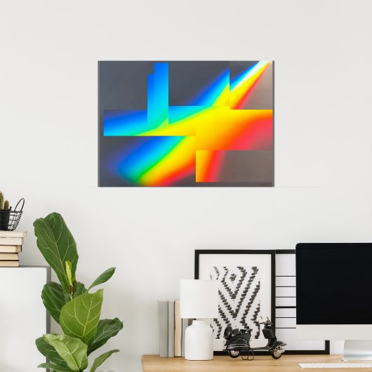 Ken Gage Nothiing Surrealist Abstracte Fine Art Poster (Thuiskantoor)