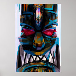 Ken Gage Tiki Magestique Pop Surrealisme Poster