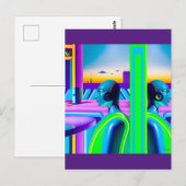 Ken Gage Toekomstig Spectrum Sci-Fi Briefkaart (Voorkant / Achterkant)